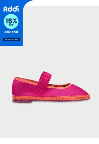 Zapatos Mafalda Seda MAFALDA FUCHSIA-37 Rosado Flabelus