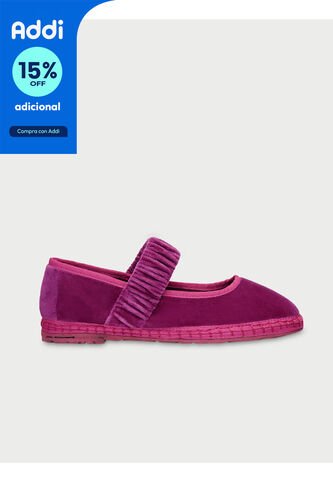 Zapatos Mafalda Seda MAFALDA MAGENTA-38 Rosado Flabelus