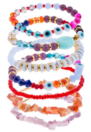 Set Pulsera y Aretes Multicolor Floripondia