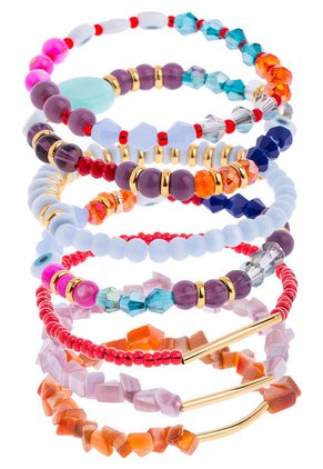 Set Pulsera y Aretes Multicolor Floripondia