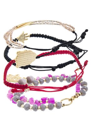 Set Pulsera y Aretes Floripondia Multicolor