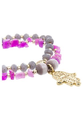 Set Pulsera y Aretes Floripondia Multicolor