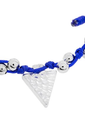 Set Tobilleras y Aretes Plateado-Azul Floripondia