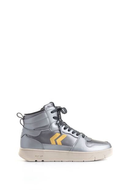 Tenis Fly Up Off En Textil Y Cuero Para Mujer High Top Tenis Fly Up Off En Textil Y Cuero Para Mujer High Top Plata 37 FLYUP