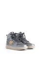 Tenis Fly Up Off En Textil Y Cuero Para Mujer High Top Tenis Fly Up Off En Textil Y Cuero Para Mujer High Top Plata 41 FLY UP de FLY UP