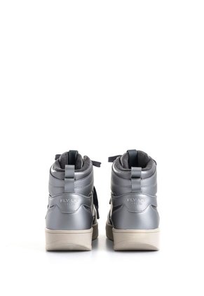 Tenis Fly Up Off En Textil Y Cuero Para Mujer High Top Tenis Fly Up Off En Textil Y Cuero Para Mujer High Top Plata 41 FLY UP