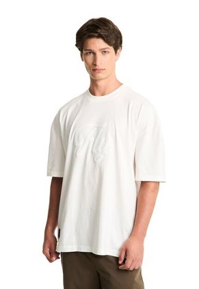 Camiseta Manga Corta Oversized Stellar Fly Up Camiseta Manga Corta Oversized Stellar Fly Up Crema M FLYUP