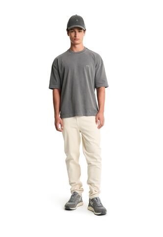 Camiseta Manga Corta Oversized Unisex Hazel Camiseta Manga Corta Oversized Unisex Hazel Gris XS FLYUP FLYUP