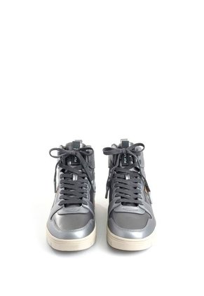 Tenis Fly Up Off En Textil Y Cuero Para Mujer High Top Tenis Fly Up Off En Textil Y Cuero Para Mujer High Top Plata 40 FLYUP