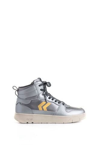 Tenis Fly Up Off En Textil Y Cuero Para Mujer High Top Tenis Fly Up Off En Textil Y Cuero Para Mujer High Top Plata 37 FLYUP FLYUP