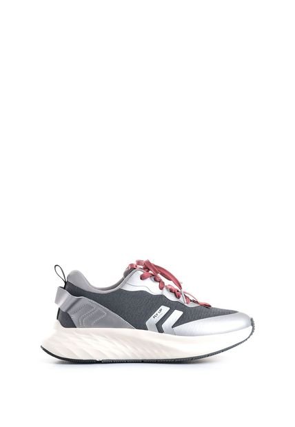 Tenis Fly Up Spirited En Textil Y Cuero Para Mujer Silueta Liviana Tenis Fly Up Spirited En Textil Y Cuero Para Mujer Silueta Liviana Gris 34 FLYUP