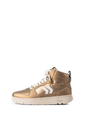 Tenis Fly Up Off En Textil Y Cuero Para Mujer High Top Tenis Fly Up Off En Textil Y Cuero Para Mujer High Top Dorado 35 FLYUP