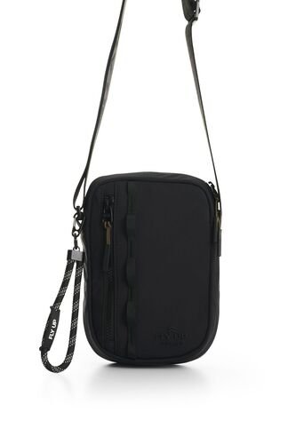 Bandolera De Lona Check Para Hombre Fly Up Bandolera De Lona Check Para Hombre Fly Up Negro FLY UP FLY UP