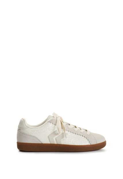 Tenis Sparkle De Cuero Para Mujer Fly Up Tenis Sparkle De Cuero Para Mujer Fly Up Crema 38 FLYUP