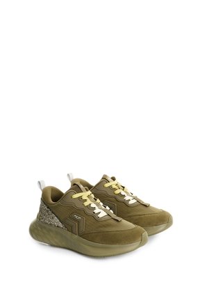 'Tenis Spirited Glowkick 1.0 Con Detalle Escarchado Para Mujer Fly Up 'Tenis Spirited Glowkick 1.0 Con Detalle Escarchado Para Mujer Fly Up Verde 35 FLY UP