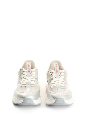 Tenis De Cuero Y Malla Para Mujer Fibermesh Fly Up Tenis De Cuero Y Malla Para Mujer Fibermesh Fly Up Blanco 38 FLY UP