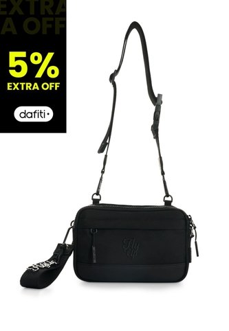 Riñonera En Lona Para Hombra Trainer Club 2.0 Riñonera En Lona Para Hombra Trainer Club 2.0 Negro FLY UP FLY UP
