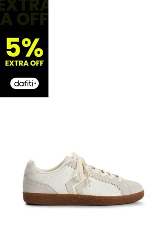 Tenis Sparkle De Cuero Para Mujer Fly Up Tenis Sparkle De Cuero Para Mujer Fly Up Crema 39 FLY UP FLY UP