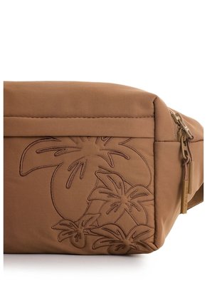 Riñonera En Lona Para Mujer Wave Floral Riñonera En Lona Para Mujer Wave Floral Tabaco FLY UP