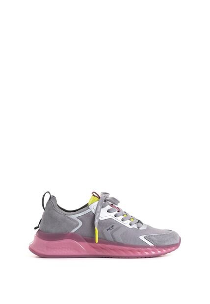 Tenis Fly Up Life De Cuero Para Mujer Detalles Contraste Tenis Fly Up Life De Cuero Para Mujer Detalles Contraste Gris 39 FLYUP
