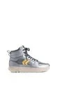 Tenis Fly Up Off En Textil Y Cuero Para Mujer High Top Tenis Fly Up Off En Textil Y Cuero Para Mujer High Top Plata 37 FLYUP de FLY UP