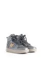 Tenis Fly Up Off En Textil Y Cuero Para Mujer High Top Tenis Fly Up Off En Textil Y Cuero Para Mujer High Top Plata 37 FLYUP de FLY UP