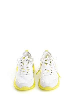 Tenis Fly Up Life De Cuero Para Mujer Detalles Contraste Tenis Fly Up Life De Cuero Para Mujer Detalles Contraste Blanco 41 FLYUP