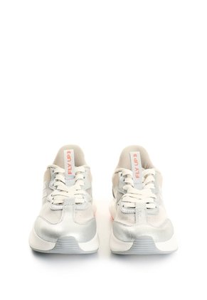 Tenis De Cuero Y Malla Para Mujer Fibermesh Fly Up Tenis De Cuero Y Malla Para Mujer Fibermesh Fly Up Blanco 39 FLY UP