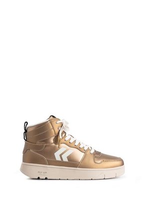 Tenis Fly Up Off En Textil Y Cuero Para Mujer High Top Tenis Fly Up Off En Textil Y Cuero Para Mujer High Top Dorado 35 FLYUP