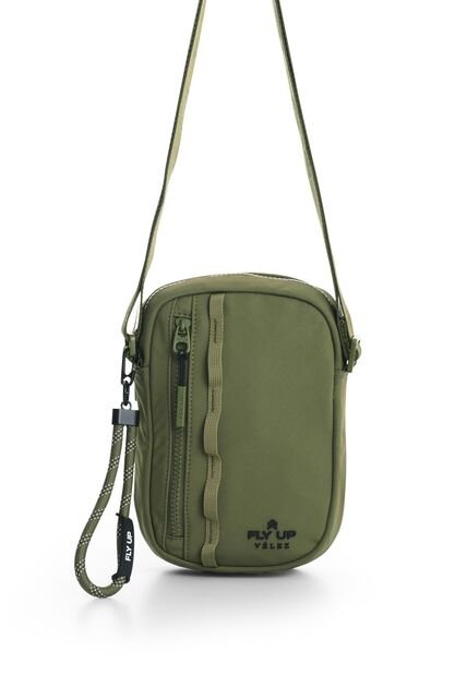 Bandolera De Lona Check Para Hombre Fly Up Bandolera De Lona Check Para Hombre Fly Up Verde Oliva FLY UP