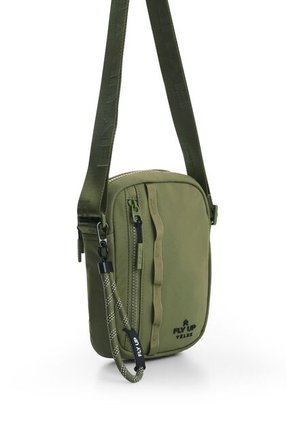 Bandolera De Lona Check Para Hombre Fly Up Bandolera De Lona Check Para Hombre Fly Up Verde Oliva FLY UP