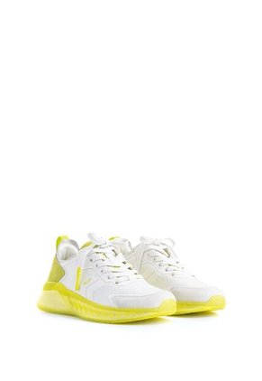 Tenis Fly Up Life De Cuero Para Mujer Detalles Contraste Tenis Fly Up Life De Cuero Para Mujer Detalles Contraste Blanco 36 FLY UP