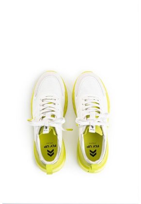 Tenis Fly Up Life De Cuero Para Mujer Detalles Contraste Tenis Fly Up Life De Cuero Para Mujer Detalles Contraste Blanco 36 FLY UP