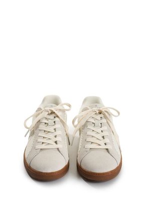 Tenis Sparkle De Cuero Para Mujer Fly Up Tenis Sparkle De Cuero Para Mujer Fly Up Crema 41 FLYUP