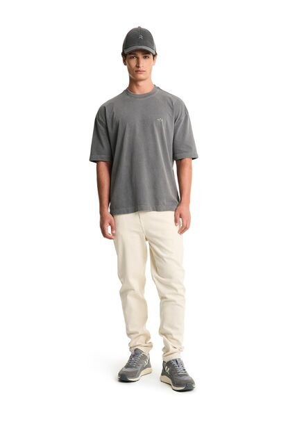 Camiseta Manga Corta Oversized Unisex Hazel Camiseta Manga Corta Oversized Unisex Hazel Gris S FLYUP