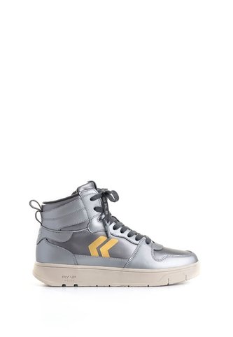 Tenis Fly Up Off En Textil Y Cuero Para Mujer High Top Tenis Fly Up Off En Textil Y Cuero Para Mujer High Top Plata 36 FLY UP FLY UP