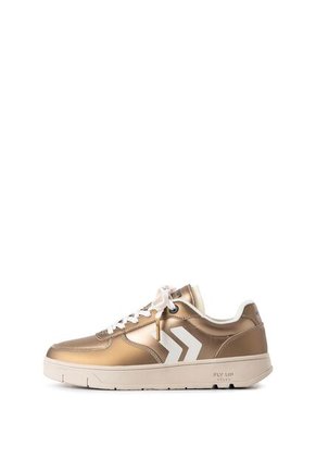 Tenis Fly Up Surfer En Textil Y Cuero Para Mujer Low Top Tenis Fly Up Surfer En Textil Y Cuero Para Mujer Low Top Dorado 38 FLYUP
