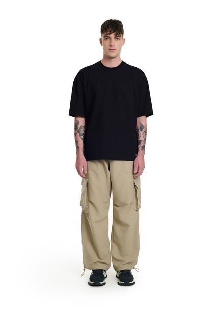 Camiseta Essence Oversized Unisex Fly Up Camiseta Essence Oversized Unisex Fly Up Negro XS FLYUP