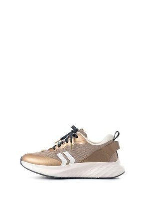 Tenis Fly Up Spirited En Textil Y Cuero Para Mujer Silueta Liviana Tenis Fly Up Spirited En Textil Y Cuero Para Mujer Silueta Liviana Dorado 38 FLYUP