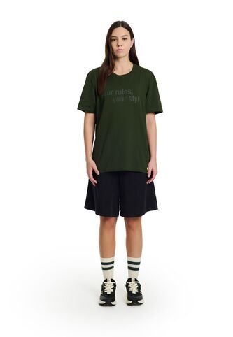 Camiseta Regular Star Unisex Fly Up Camiseta Regular Star Unisex Fly Up Verde XS FLYUP FLYUP