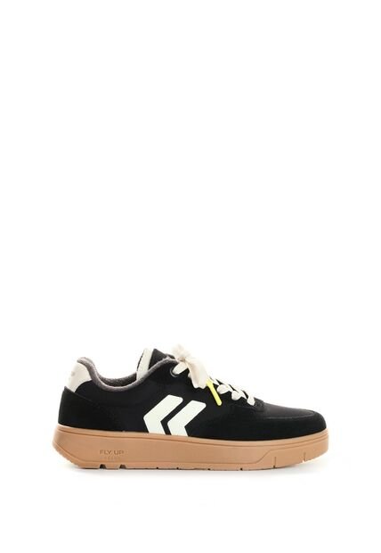 Tenis Fly Up Surfer En Textil Y Cuero Para Mujer Low Top Tenis Fly Up Surfer En Textil Y Cuero Para Mujer Low Top Negro 41 FLYUP