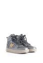 Tenis Fly Up Off En Textil Y Cuero Para Mujer High Top Tenis Fly Up Off En Textil Y Cuero Para Mujer High Top Plata 37 FLY UP de FLY UP