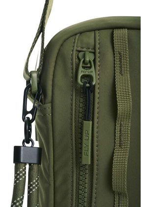 Bandolera De Lona Check Para Hombre Fly Up Bandolera De Lona Check Para Hombre Fly Up Verde Oliva FLY UP