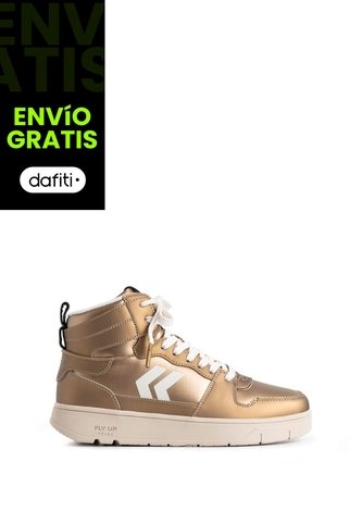 Tenis Fly Up Off En Textil Y Cuero Para Mujer High Top Tenis Fly Up Off En Textil Y Cuero Para Mujer High Top Dorado 36 FLY UP FLY UP