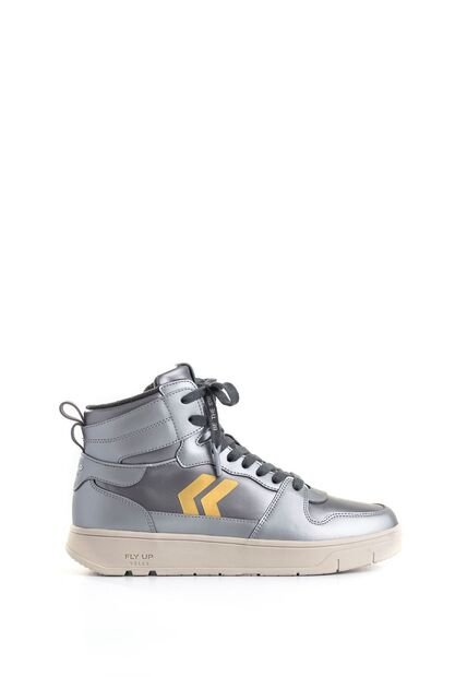 Tenis Fly Up Off En Textil Y Cuero Para Mujer High Top Tenis Fly Up Off En Textil Y Cuero Para Mujer High Top Plata 37 FLYUP