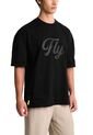 Camiseta Manga Corta Oversized Stellar Fly Up Camiseta Manga Corta Oversized Stellar Fly Up Negro L FLYUP de FLYUP