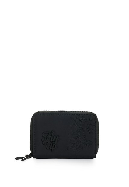 Billetera En Lona Para Mujer Rush Floral Billetera En Lona Para Mujer Rush Floral Negro FLY UP