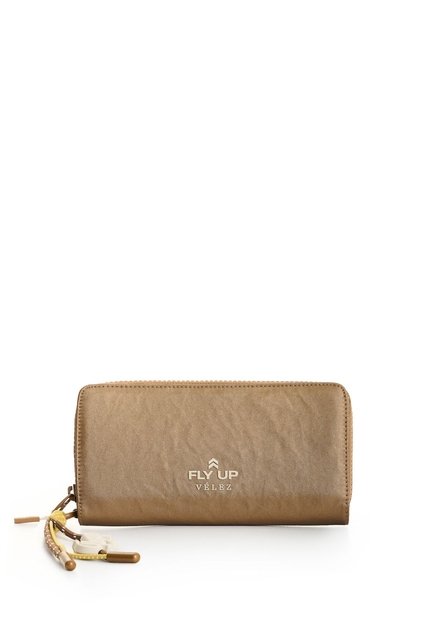 Porta Chequera Rush En Lona Para Mujer Fly Up Porta Chequera Rush En Lona Para Mujer Fly Up Bronce FLY UP