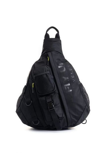 Morral Fly Up Energy En Lona Para Hombre Silueta Retro Morral Fly Up Energy En Lona Para Hombre Silueta Retro Negro FLYUP