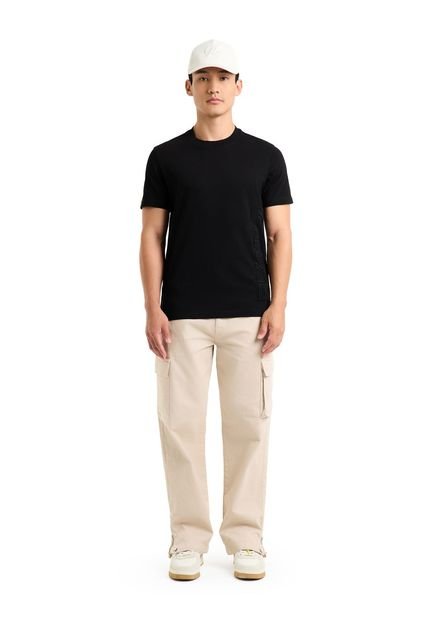 Camiseta Regular Ocaso Unisex Fly Up Camiseta Regular Ocaso Unisex Fly Up Negro S FLYUP